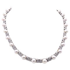 Bulgari Pearl Diamond Necklace