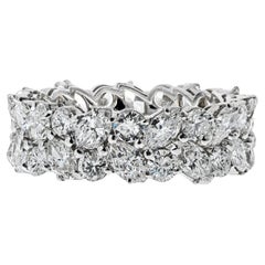 Bulgari Platinum 9.00cttw Diamond Eternity Ring US 9.5