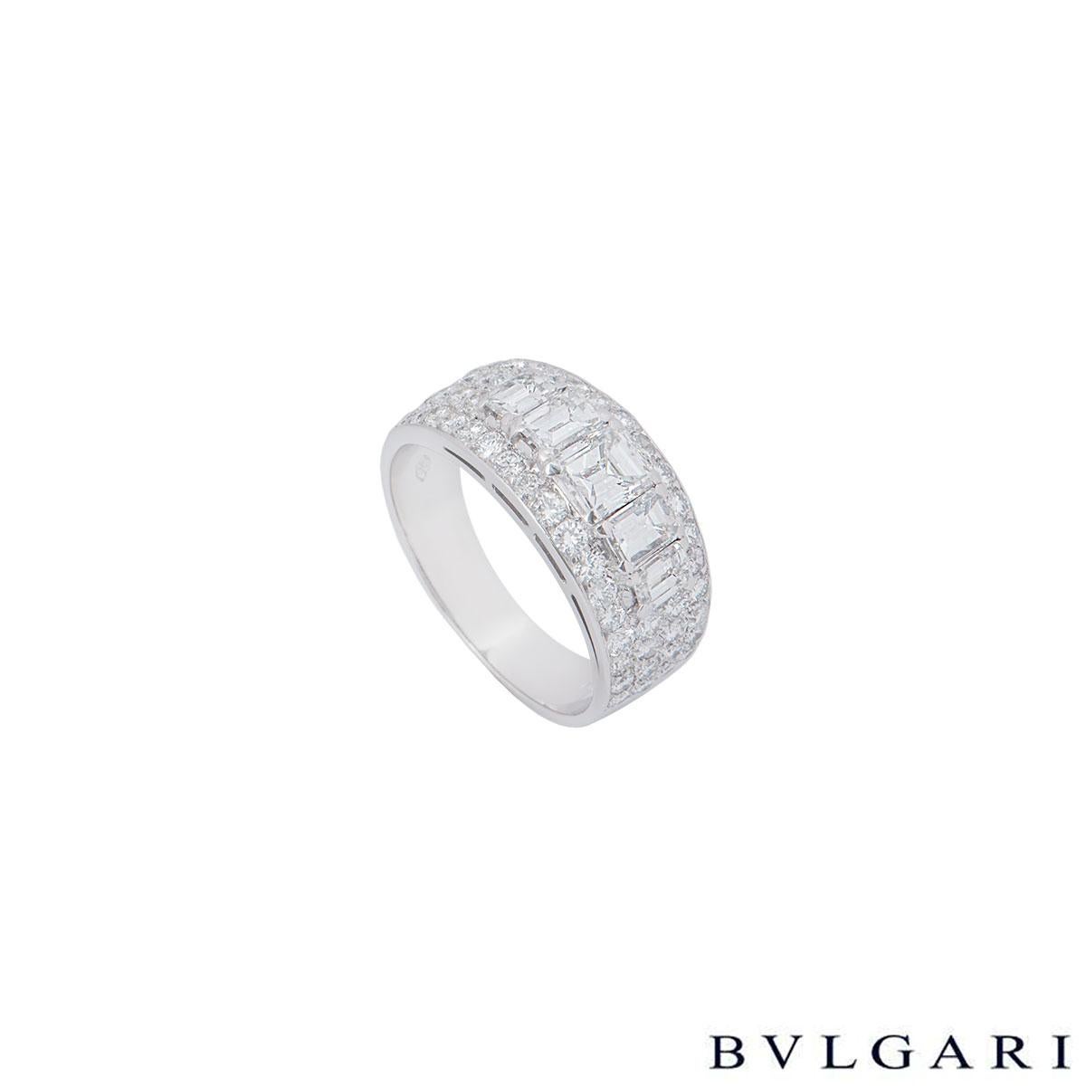 Bulgari Platinum Diamond Eternity Ring 