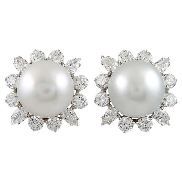 Bulgari Diamond Pearl Necklace at 1stDibs | bulgari pearl necklace ...