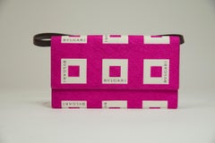 Bulgari Printed Silk Clutch Bag, Circa 2000