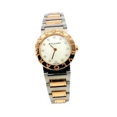 Bulgari Quartz Mother of Pearl and Diamond Ladies Watch
