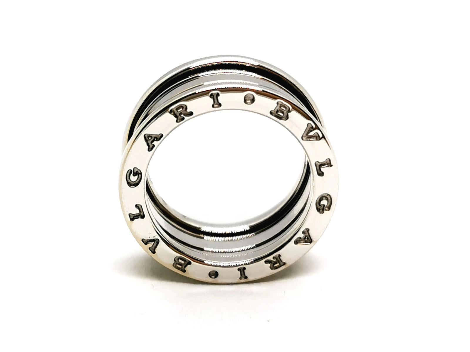 Bulgari Ring B.Zéro1 White Gold In Excellent Condition For Sale In PARIS, FR