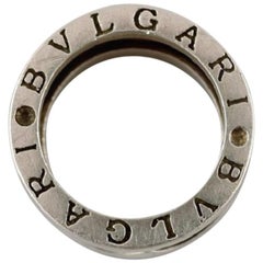 Bulgari Ring Made of Sterling Silver in Perfect Condition, Stamped