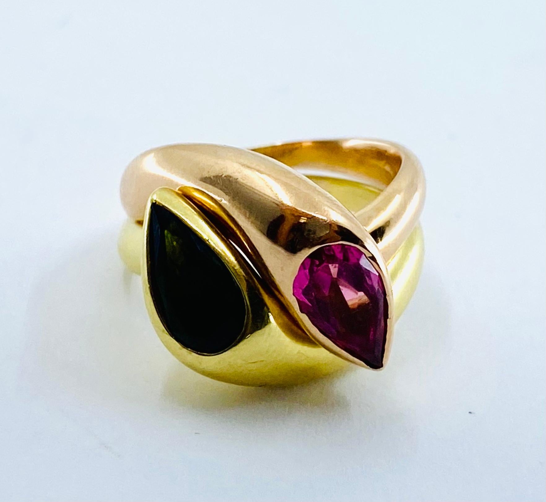 Women's Bulgari Ring Toi et Moi Pink Gold  For Sale