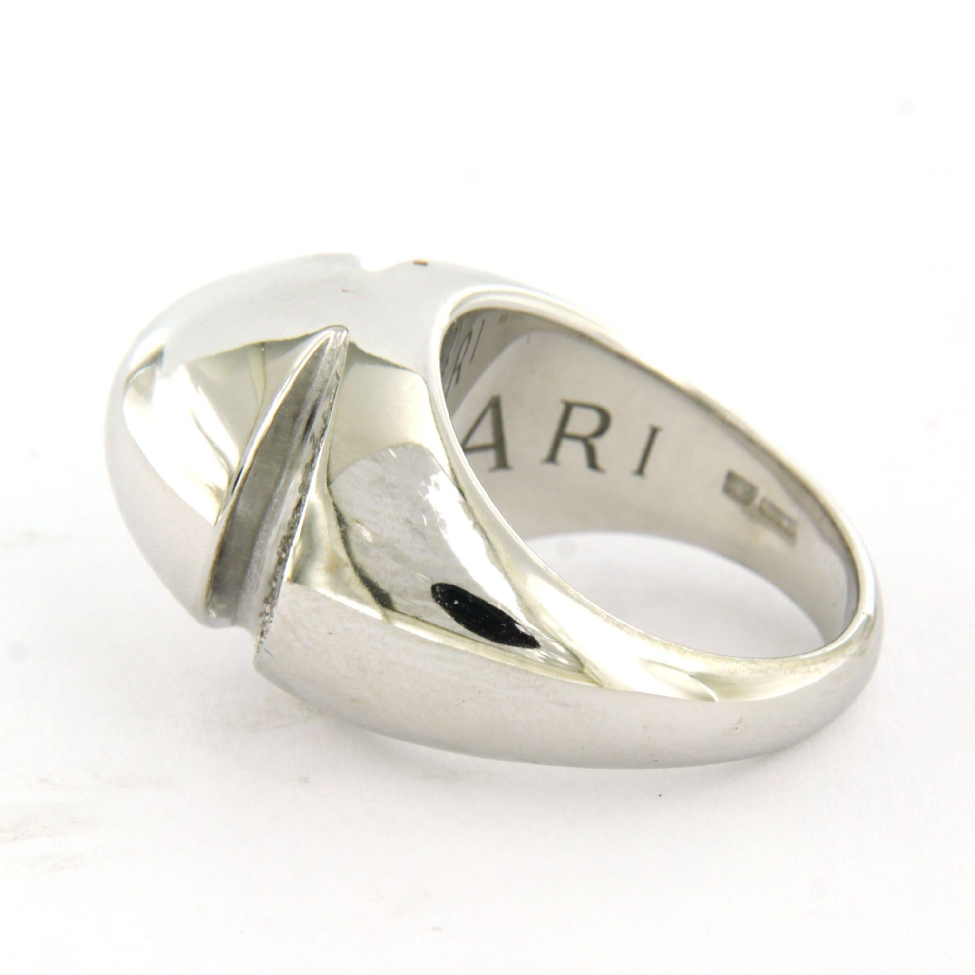 Taglio brillante Anello BULGARI con diamanti taglio brillante fino a 0,40ct in oro 18k 10,8 grammi in vendita