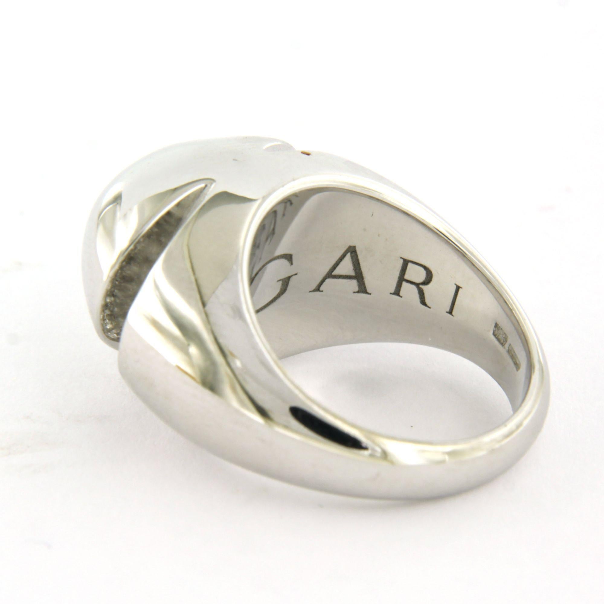 Anello BULGARI con diamanti taglio brillante fino a 0,40ct in oro 18k 10,8 grammi In condizioni ottime in vendita a The Hague, ZH