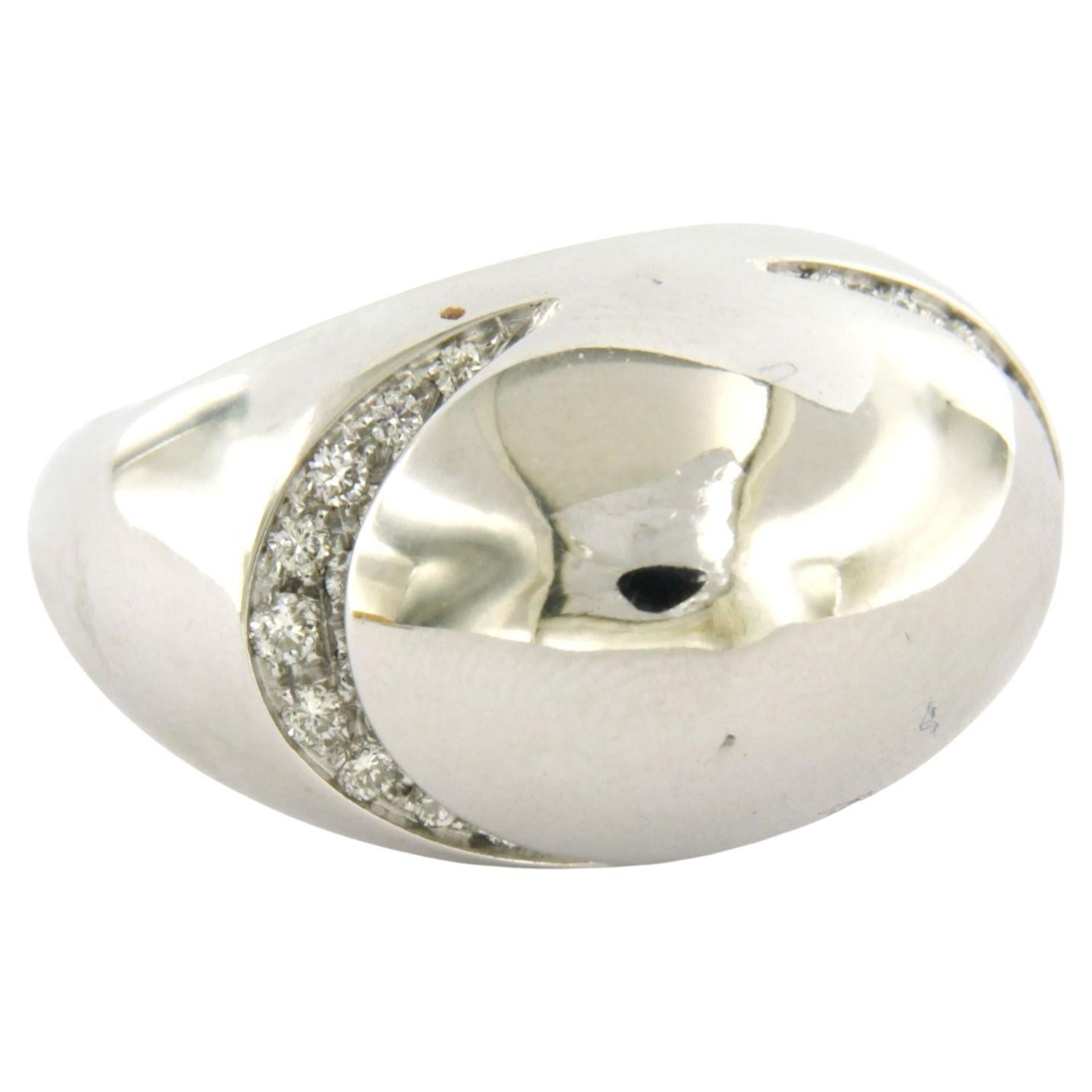 Anello BULGARI con diamanti taglio brillante fino a 0,40ct in oro 18k 10,8 grammi in vendita