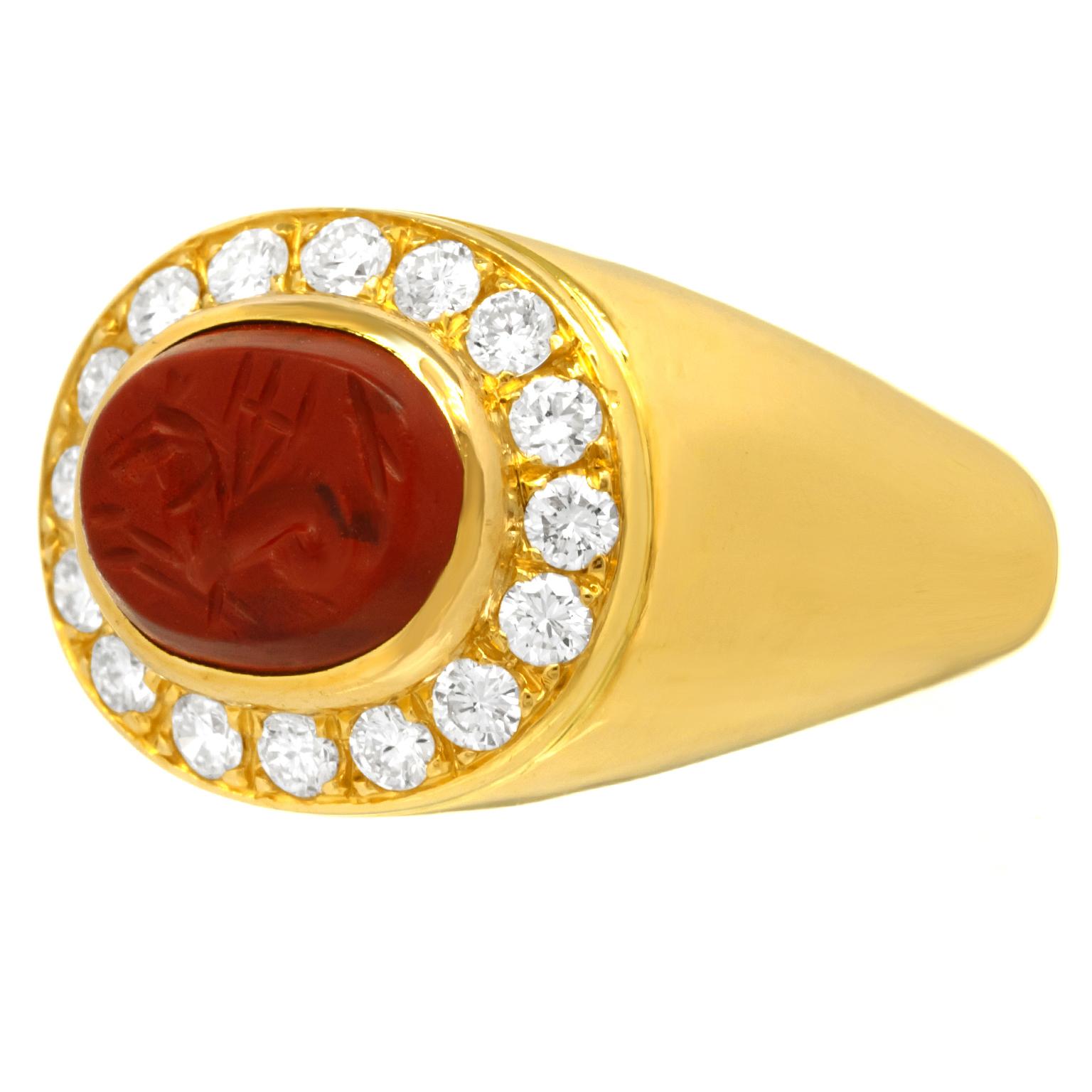 Bulgari Roman Intaglio Ring For Sale 6