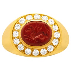 Used Bulgari Roman Intaglio Ring