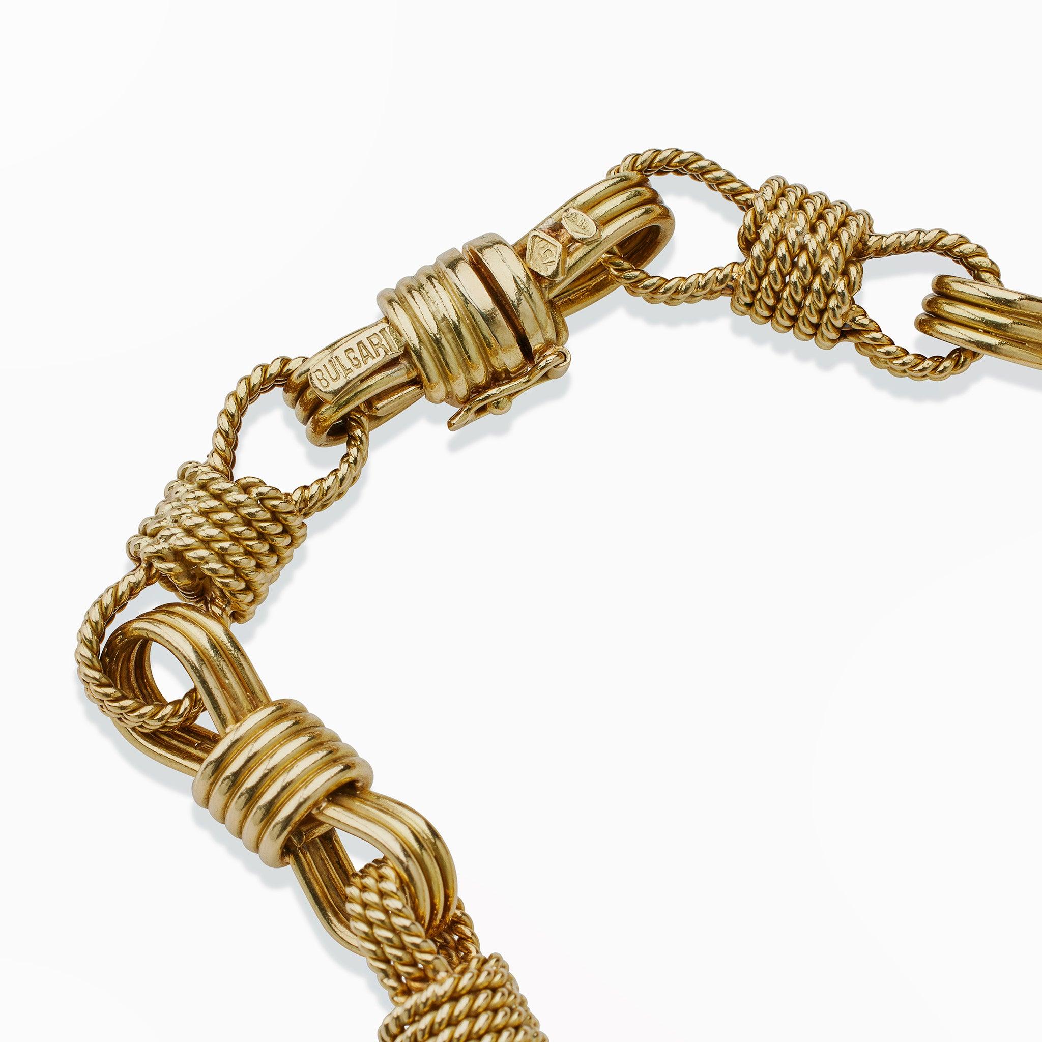 Bulgari Rom 18 Karat Gold Lange Kette Halskette 2