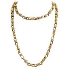 Bulgari Rom 18 Karat Gold Lange Kette Halskette