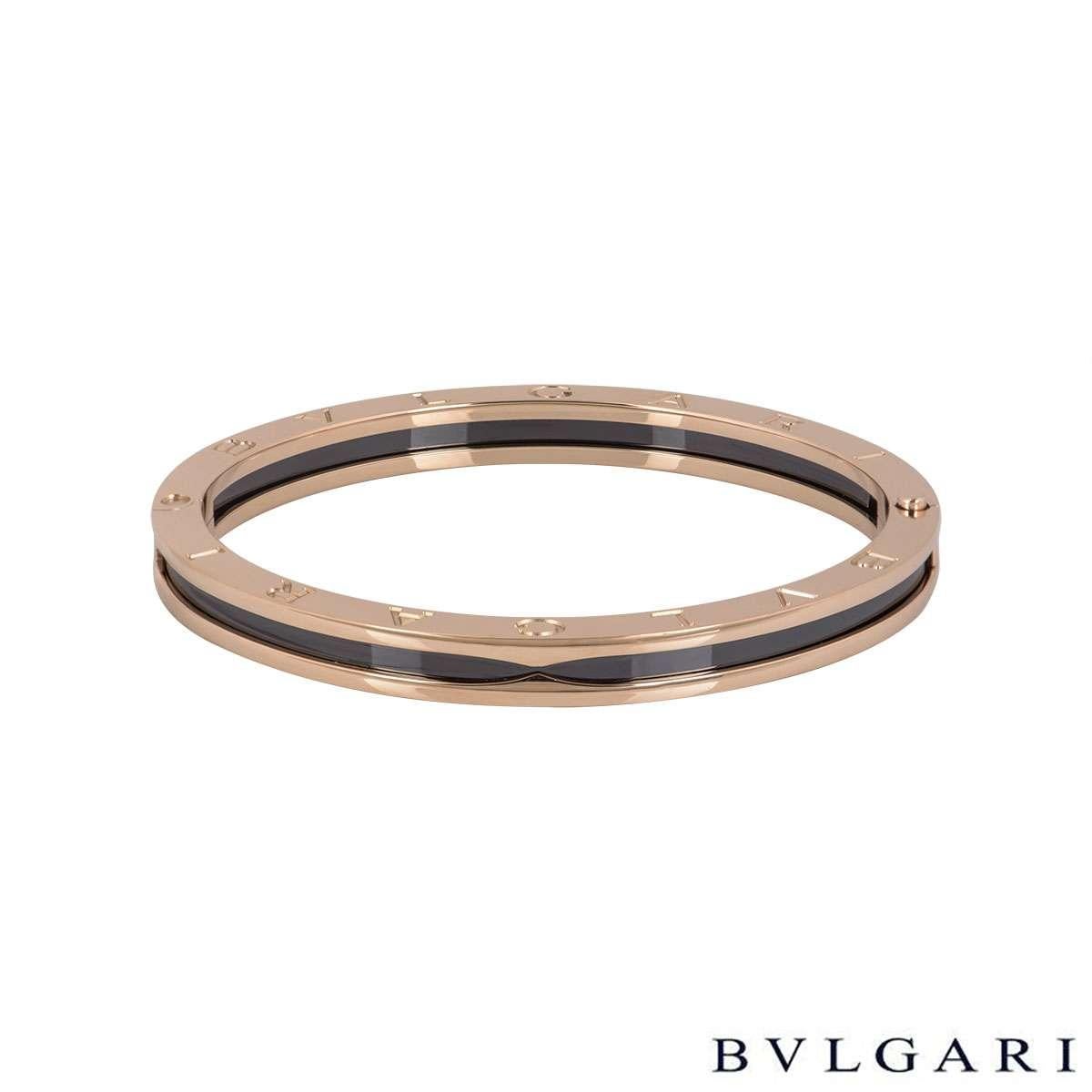 bvlgari b zero1 bracelet rose gold