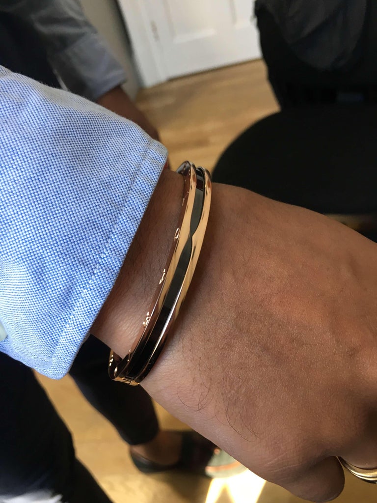 ZERO 1 PINK GOLD WITH BLACK CERAMIC BRACELET