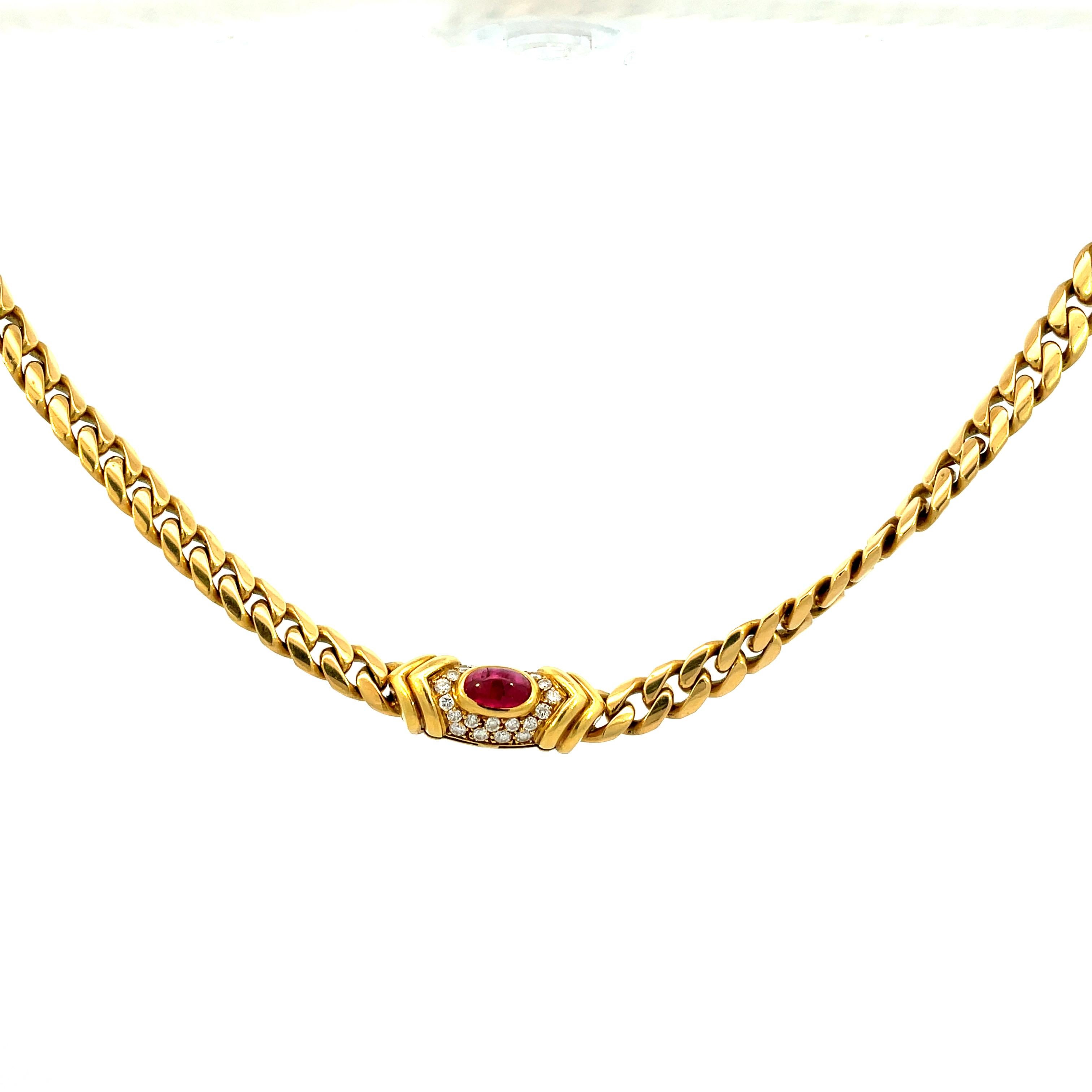 Bulgari Ruby Chain Necklace 1
