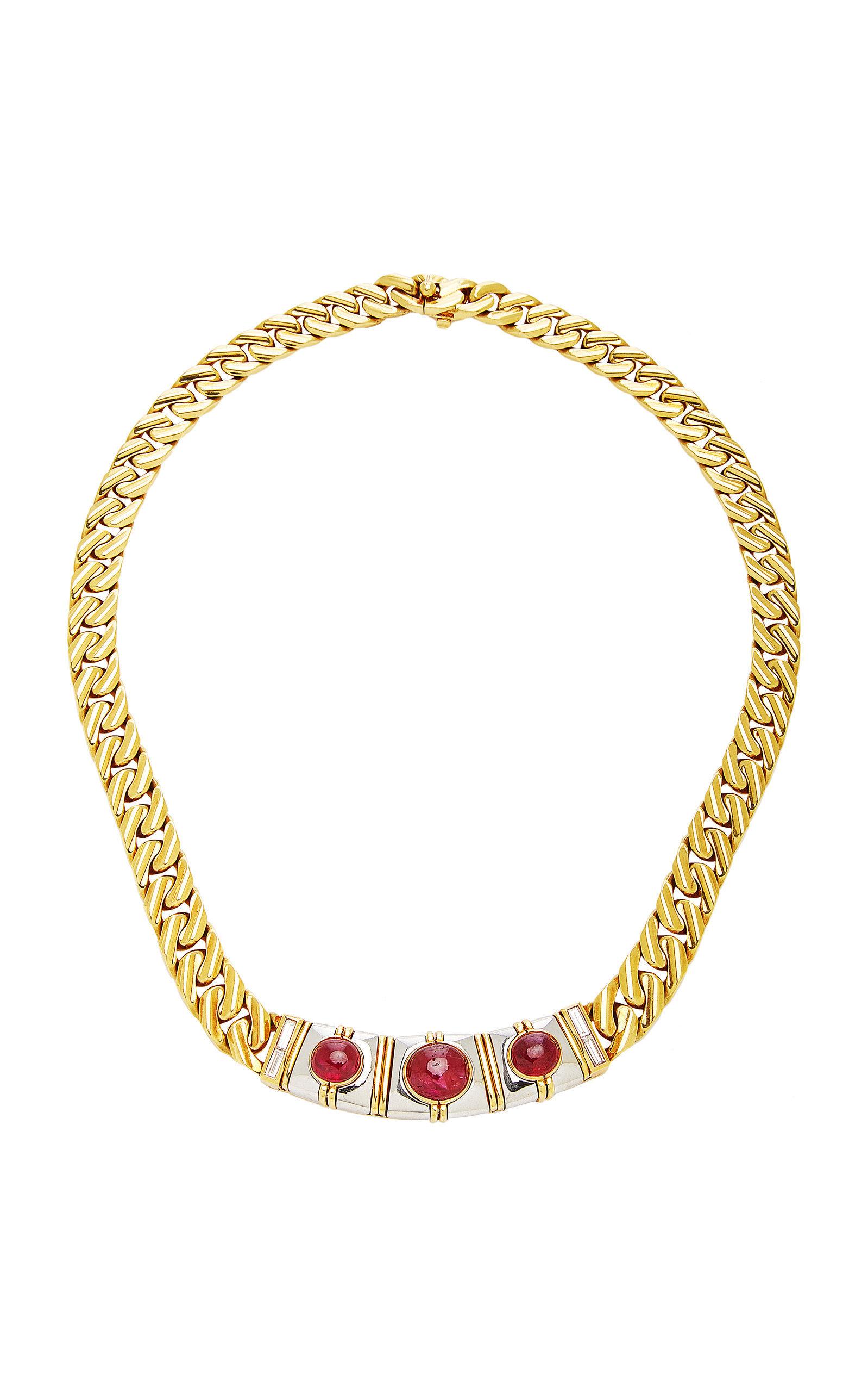 bella hadid bulgari ruby necklace