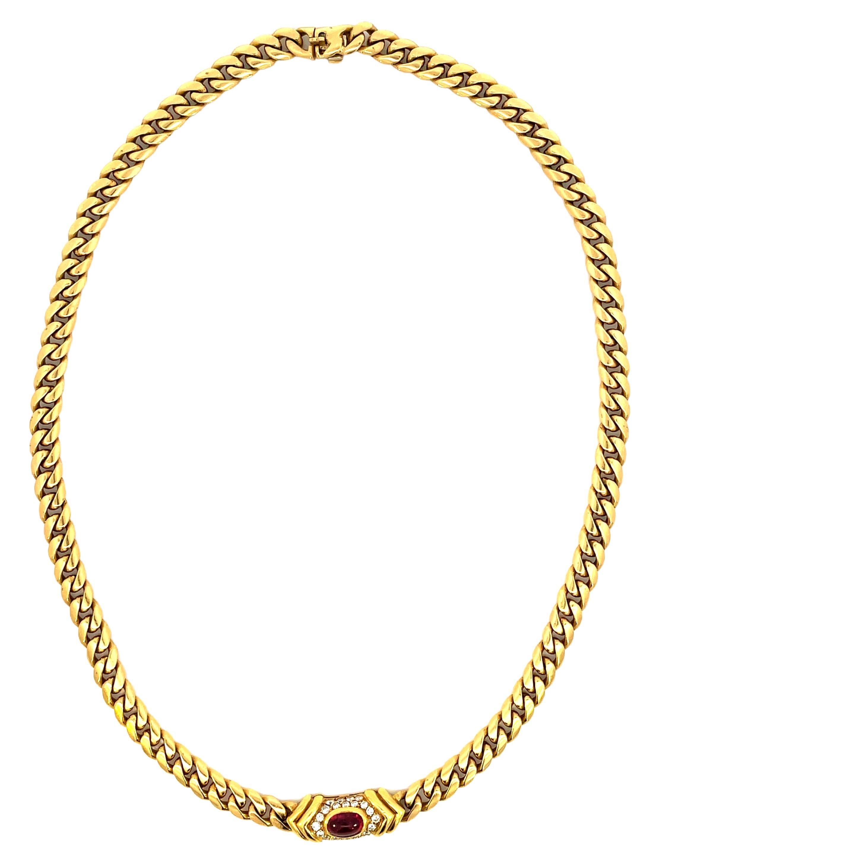 Bulgari Ruby Chain Necklace