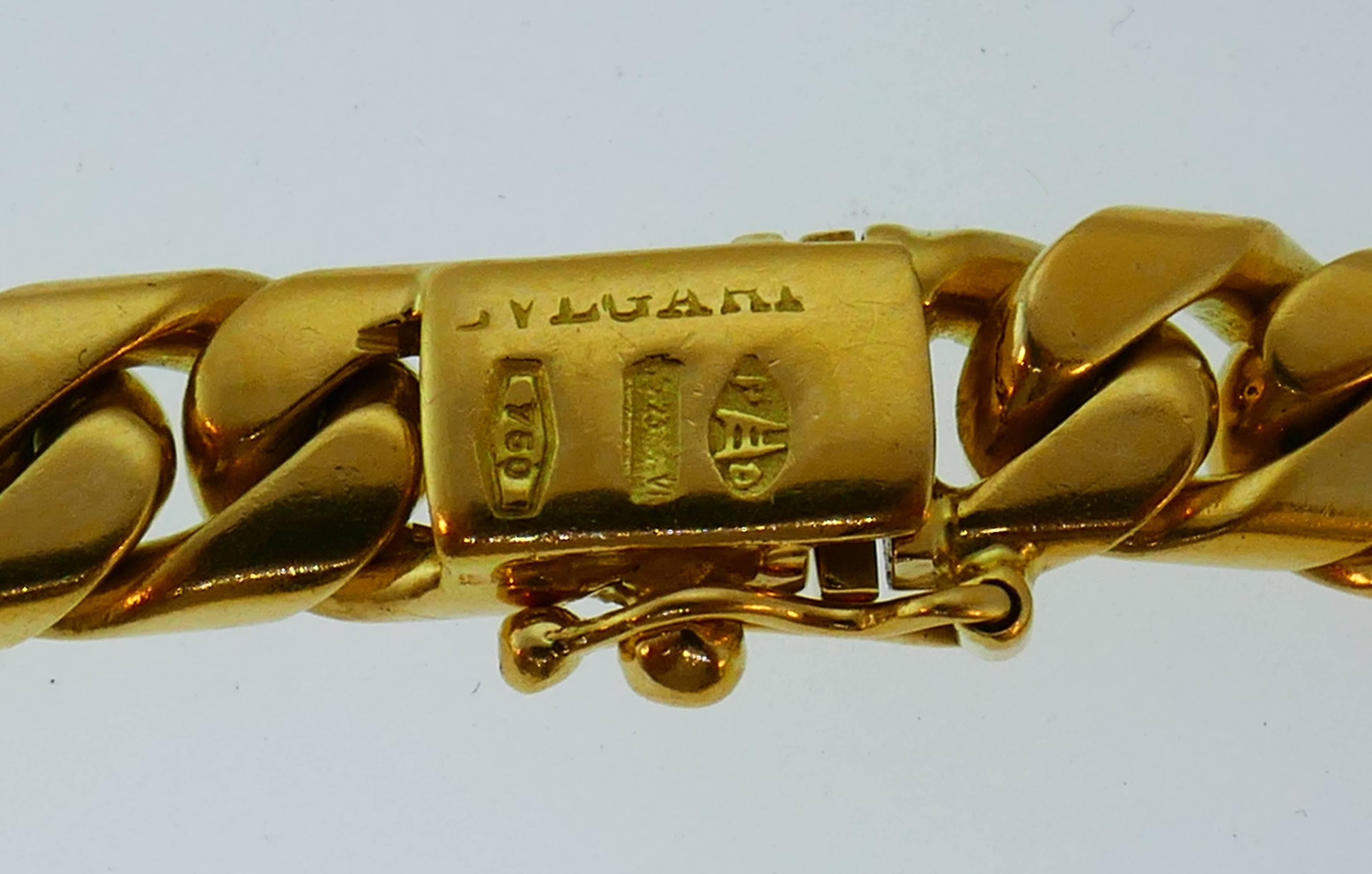 Bulgari Ruby Diamond Yellow Gold Chain Necklace, 1970s 1