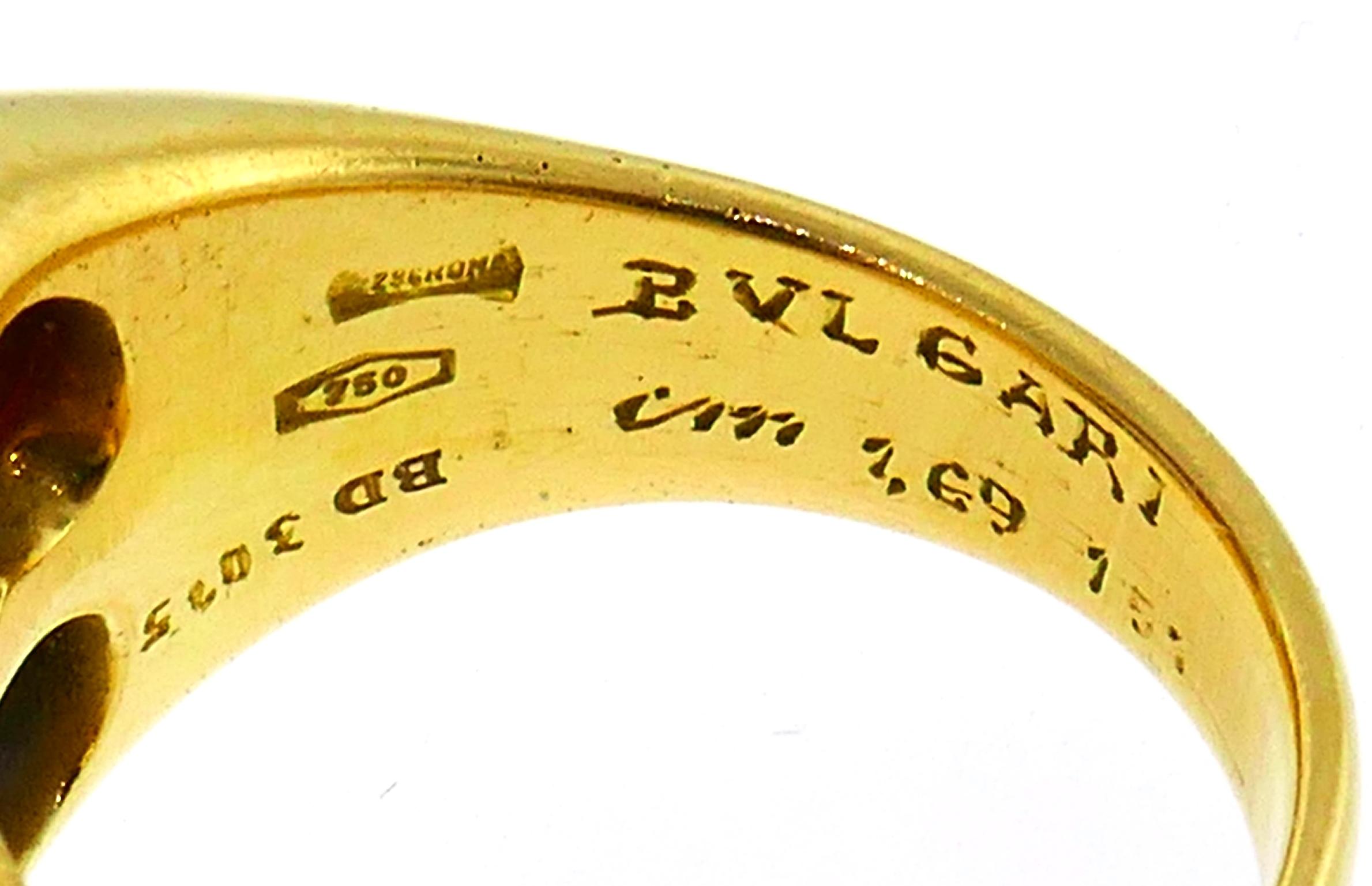 Bulgari Rubin Saphir Gelbgold Doppio Ring 1980er Jahre 2