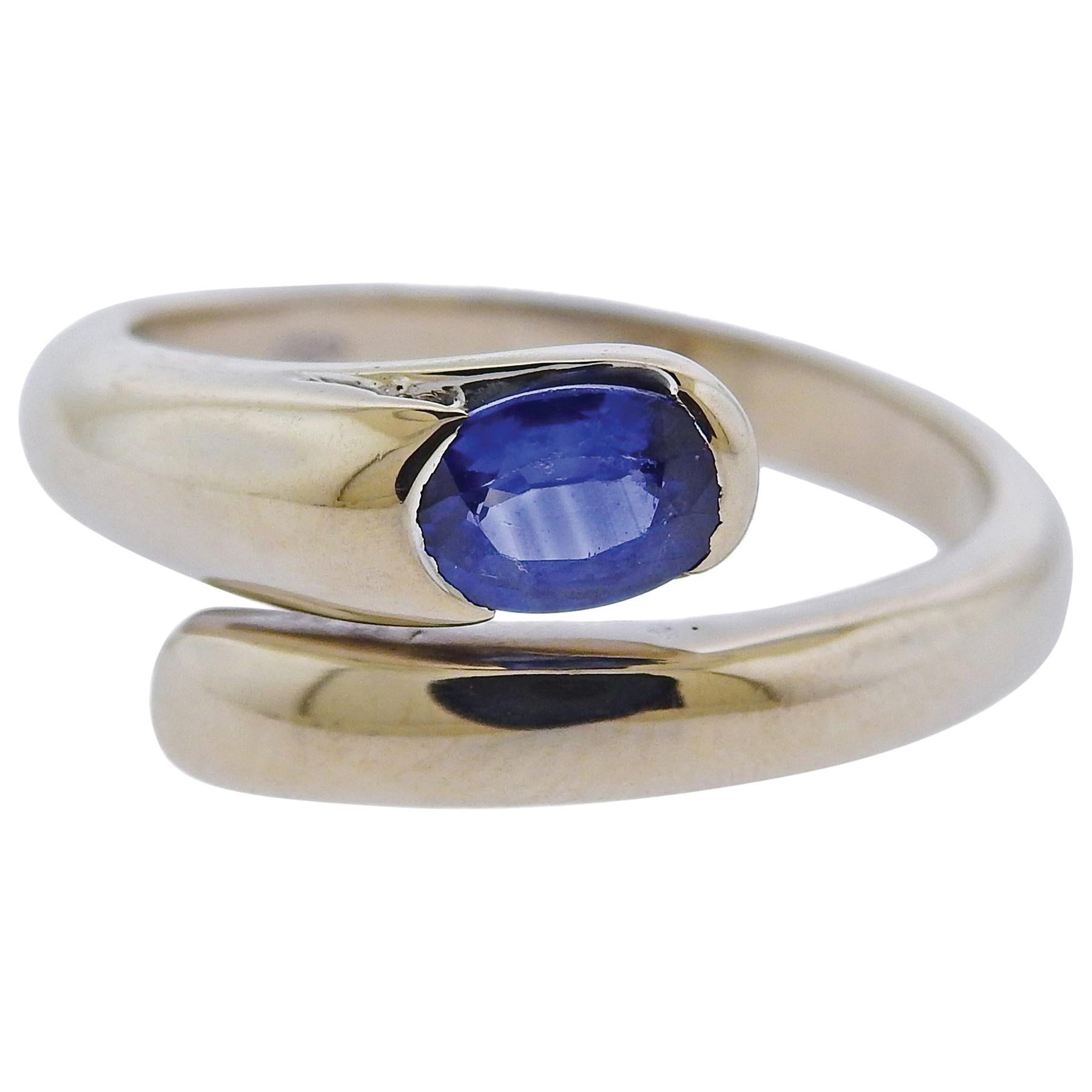 Bulgari Sapphire Gold Ring