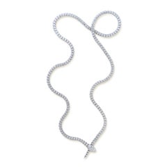 Bulgari, collier serpent Serpenti en or blanc 18 carats et diamants