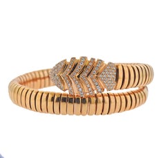 Bulgari Serpenti Diamond Rose Gold Bracelet