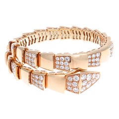 Bulgari Serpenti Diamond Rose Gold Bracelet