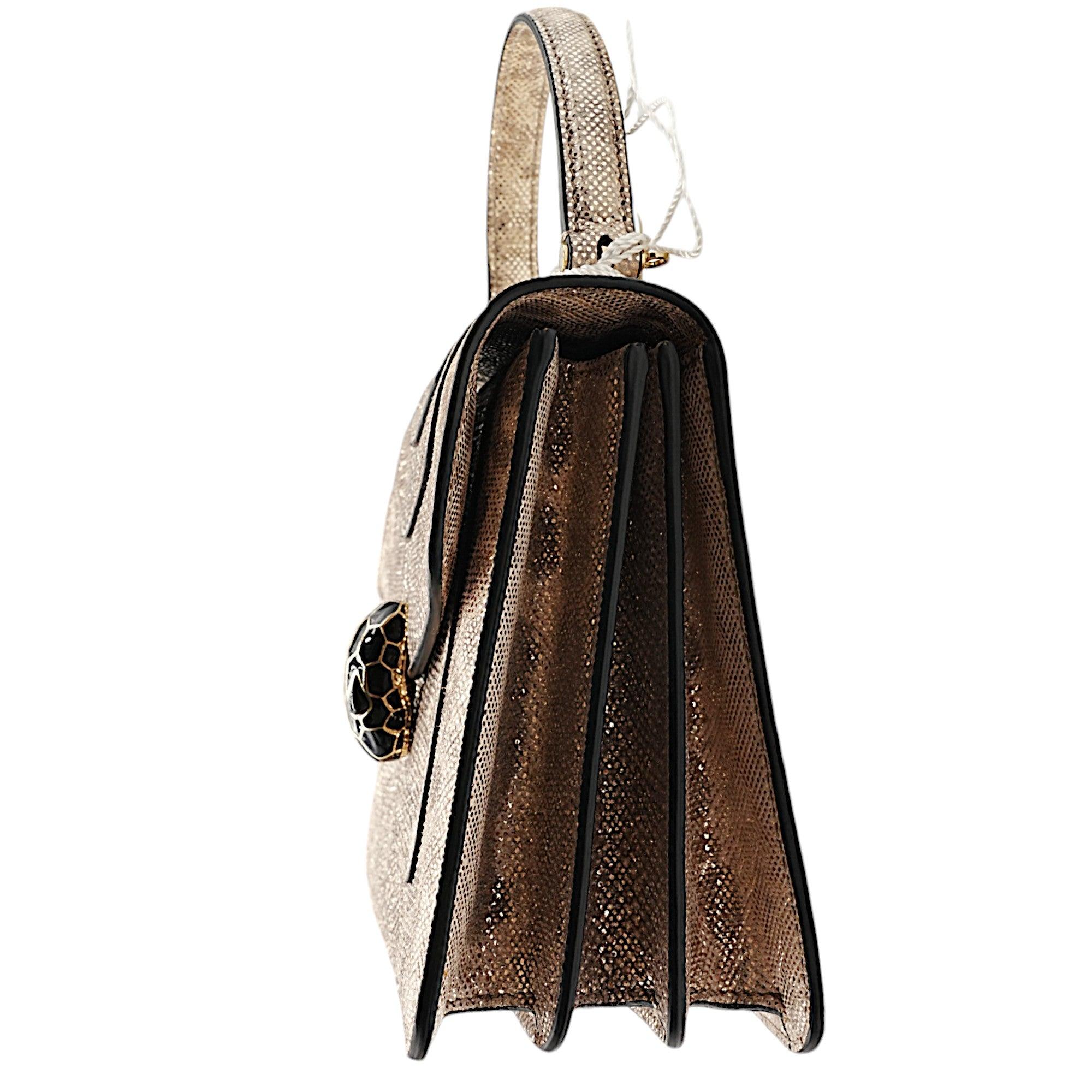 Brown Bulgari Serpenti Forever Crossbody Bag - '20s For Sale