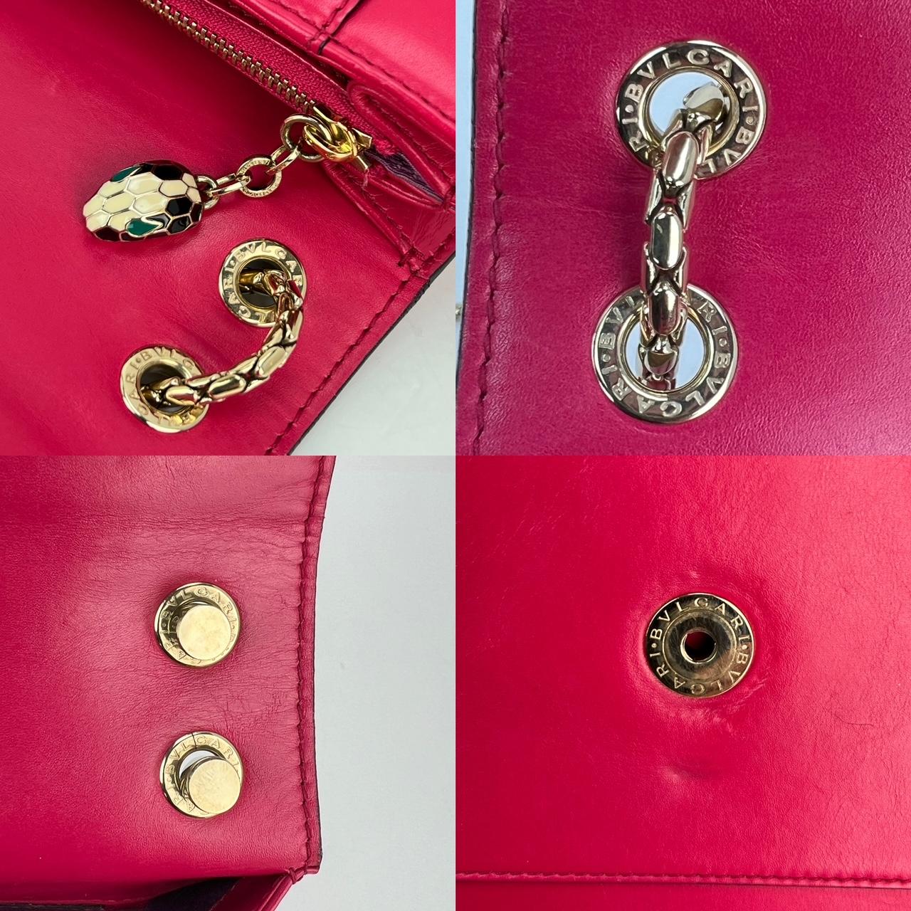 Women's Bulgari Serpenti Forever Dark Pink Shoulder Bag