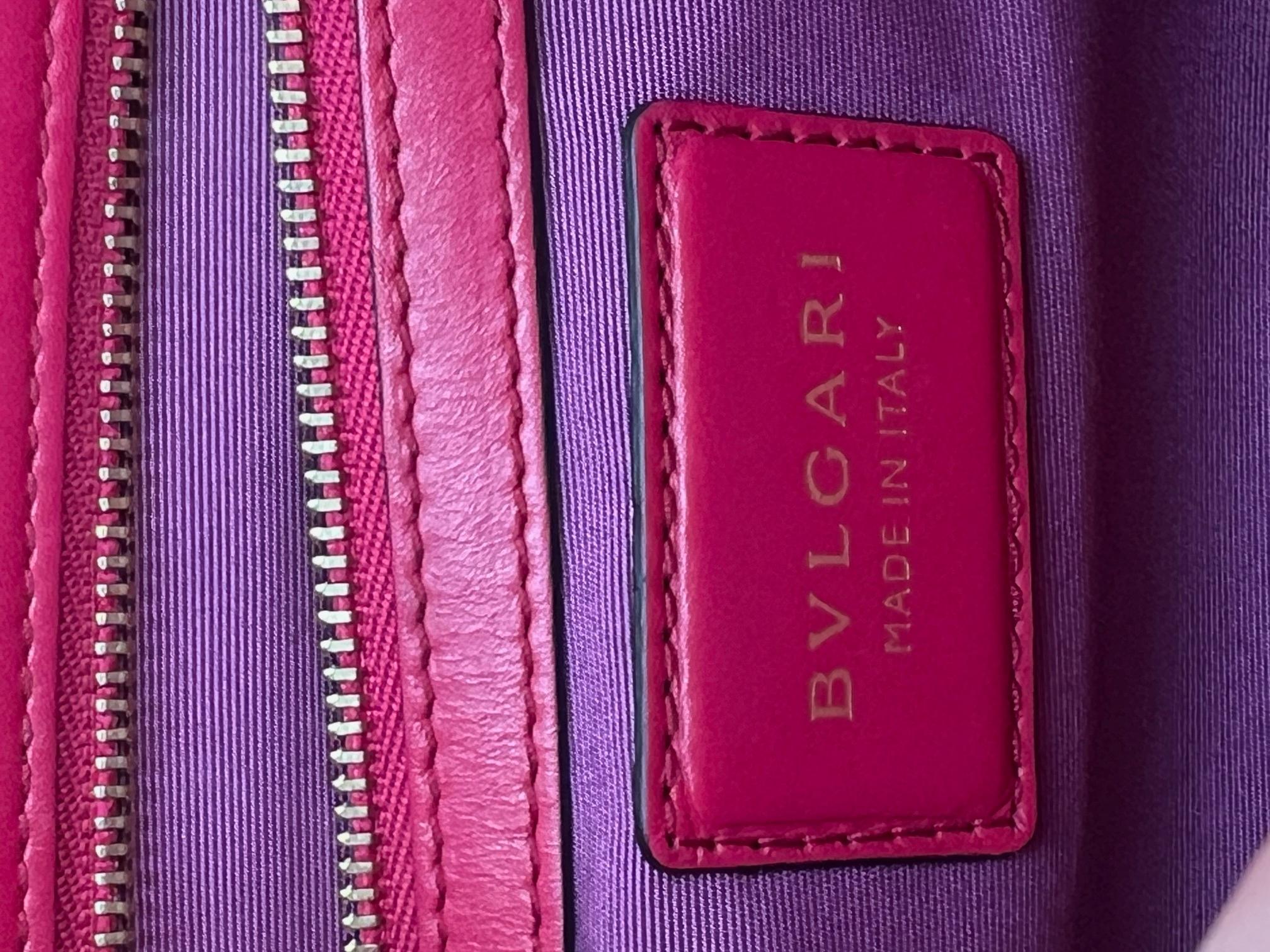 Bulgari Serpenti Forever Dark Pink Shoulder Bag For Sale 5