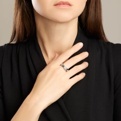 Anillo BULGARI Serpenti de oro blanco y diamantes