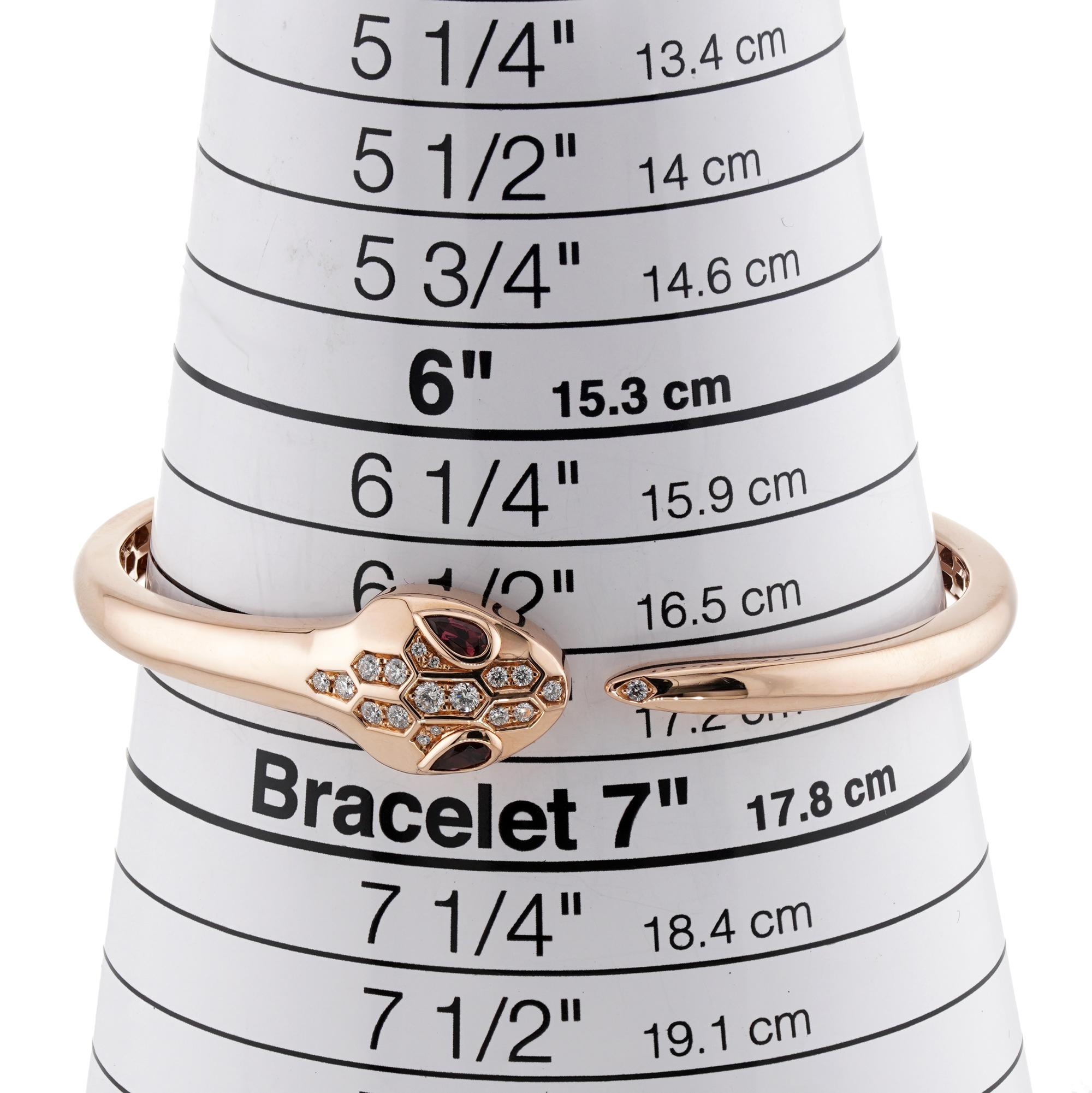BULGARI Serpenti Seduttori Diamant 18k Rose Gold Medium Armband für Damen oder Herren im Angebot