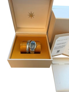Bulgari Serpenti Tubogas 35mm Stainless Steel Black Opaline Dial Watch 102824