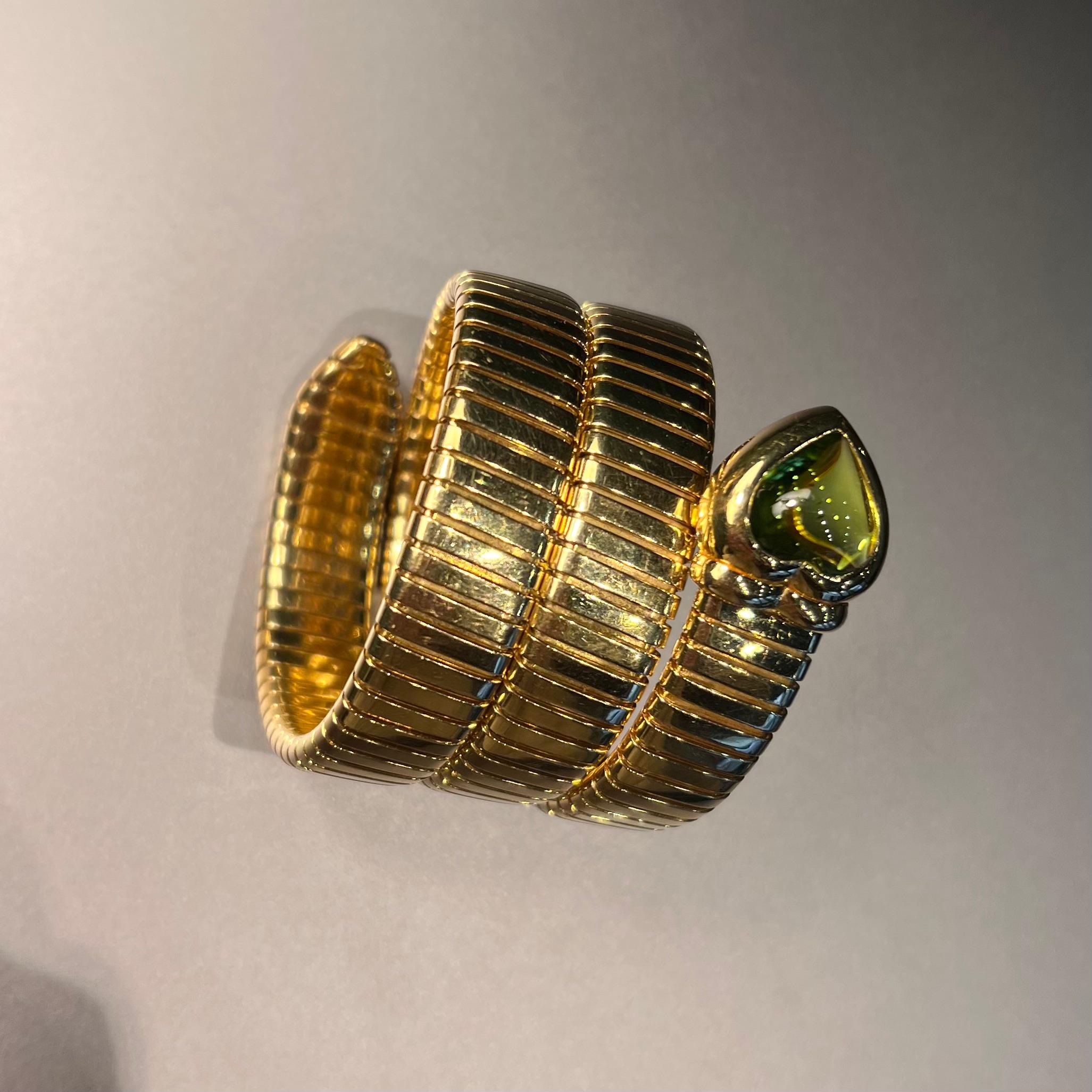 Bulgari Serpenti Tubogas-Armband (Herzschliff) im Angebot