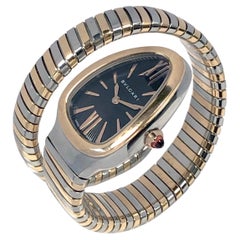 Bulgari Serpenti Tubogas Gold and Steel Wrist Watch