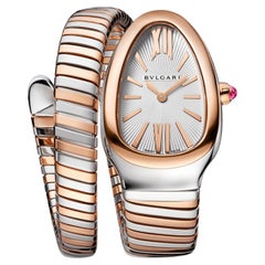Bulgari Serpenti Tubogas Single-Spiral Opaline Dial With Guilloché Soleil 103708