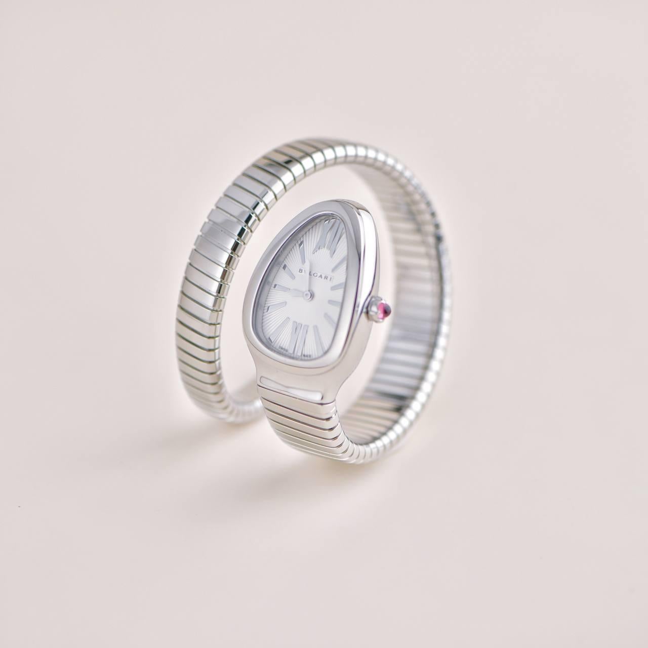 Cabochon Bulgari Serpenti Tubogas Single Spiral Watch 101817