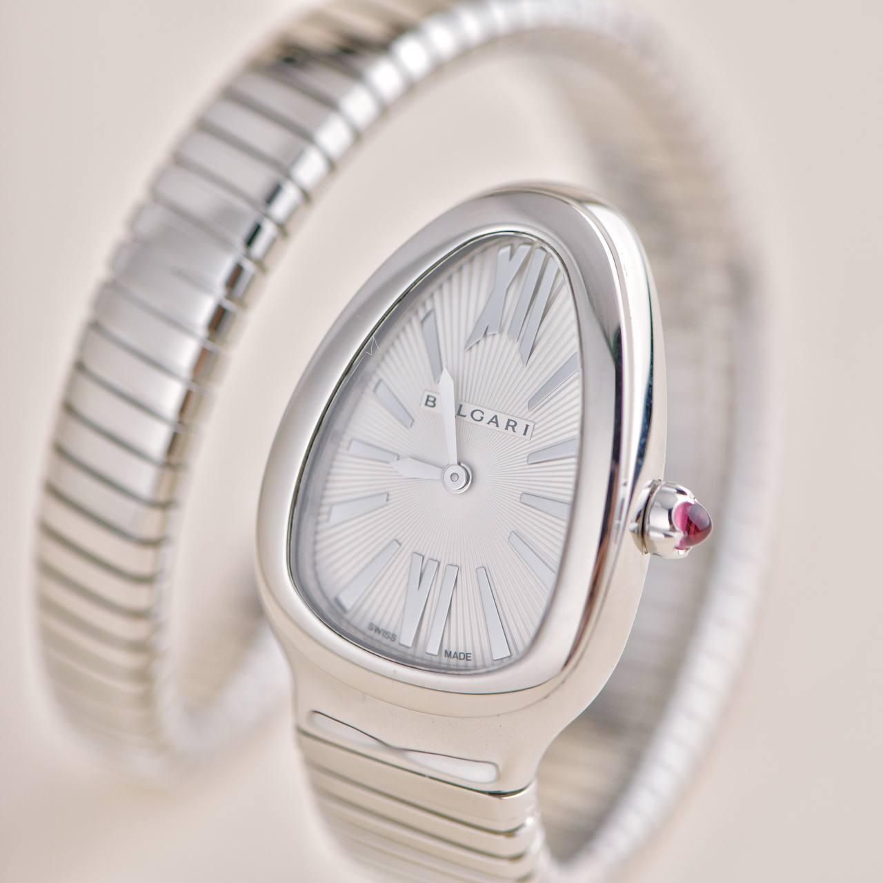 Bulgari Serpenti Tubogas Single Spiral Watch 101817 In Excellent Condition In Banbury, GB