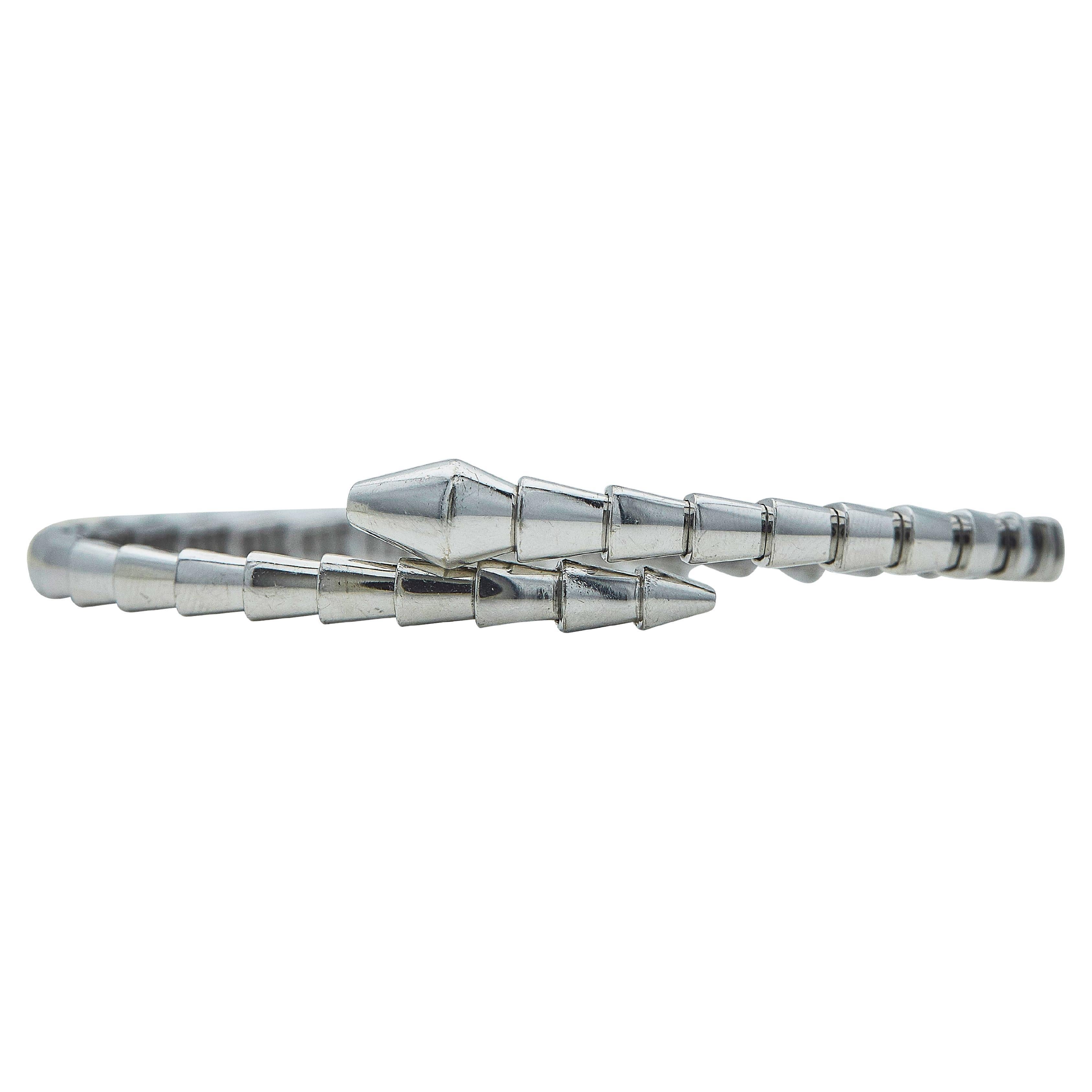 Bulgari Serpenti Pulsera Víbora Oro Blanco 18K Talla L