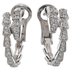 BULGARI Serpenti Viper Diamant-Ohrringe aus Weißgold