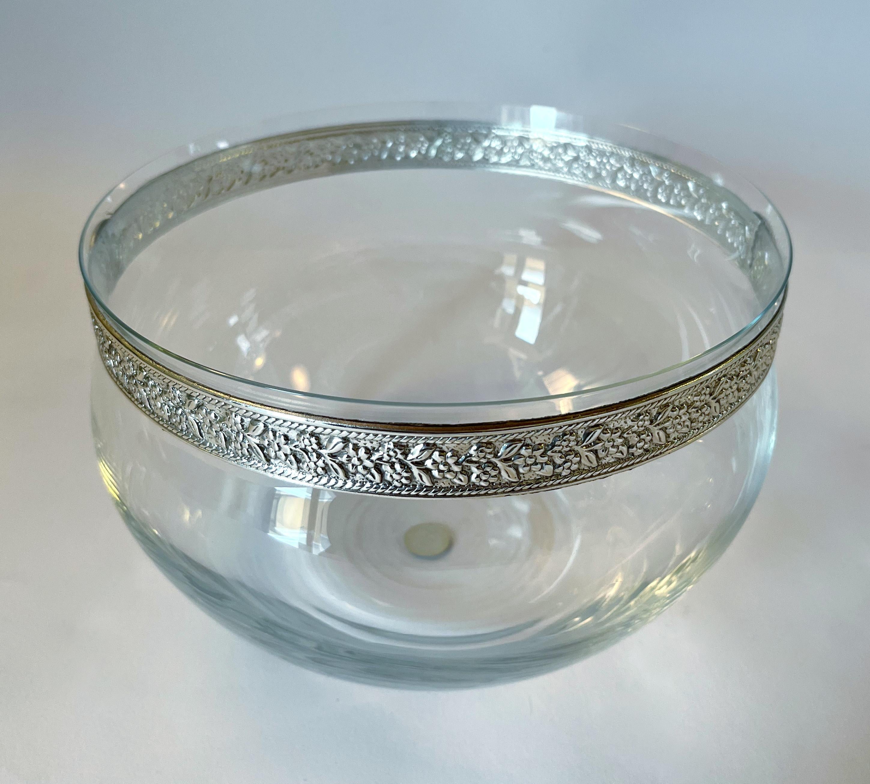Juego de puñetazos de cristal de plata Bulgari Plata esterlina en venta