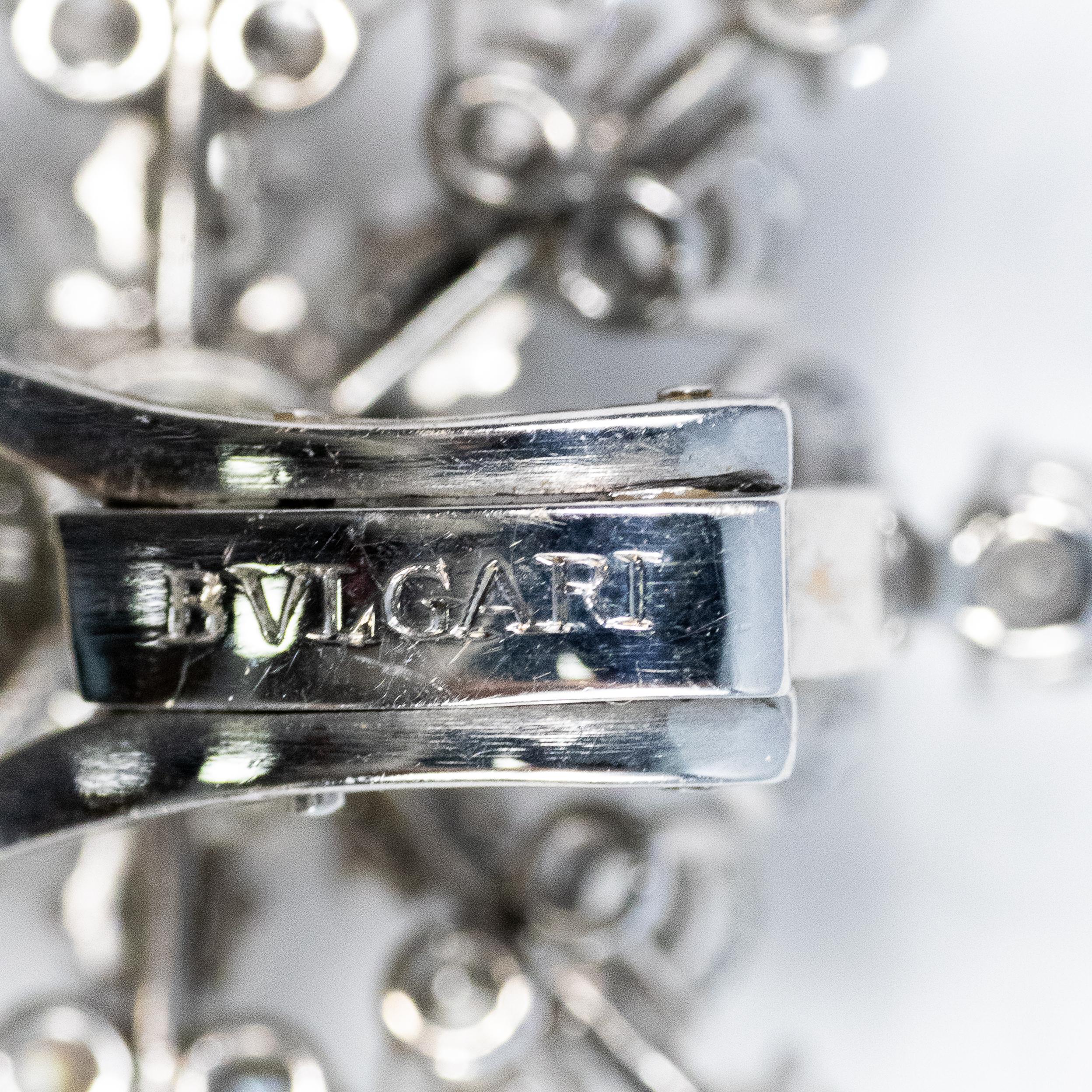 Bulgari Schneeflocken-Diamant-Ohrringe (Moderne)