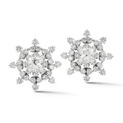 Bulgari Schneeflocken-Diamant-Ohrringe