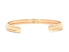 Bulgari Solid 18k Rose Gold B. Zero 1 Open Cuff Bangle Bracelet Size M