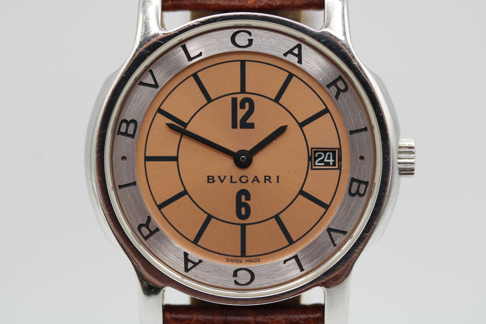 Bulgari Solotempo 35mm ST35S  In Good Condition For Sale In London, GB