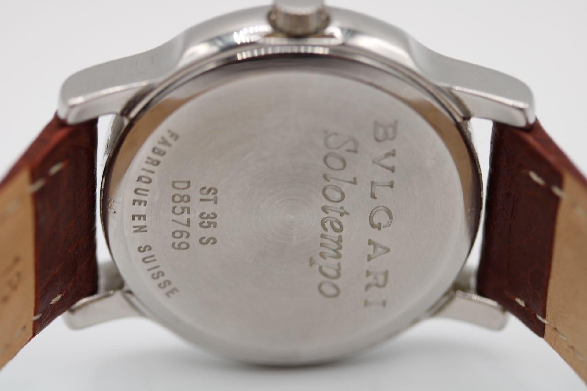 Bulgari Solotempo 35mm ST35S For Sale 4