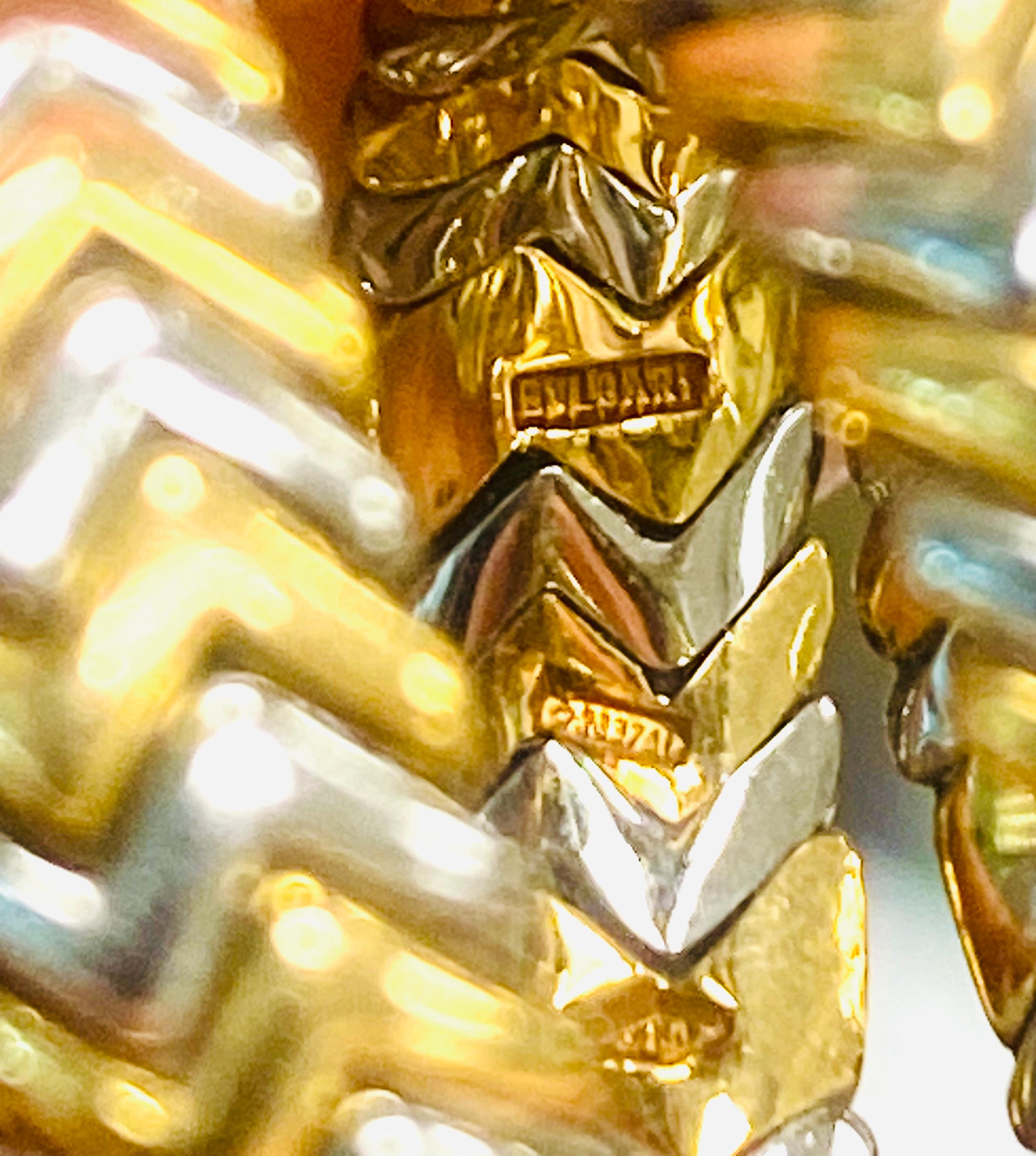 Bulgari Spiga Collection Two Tone Gold  Ring 5