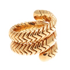 Bulgari Spiga Gold Ring