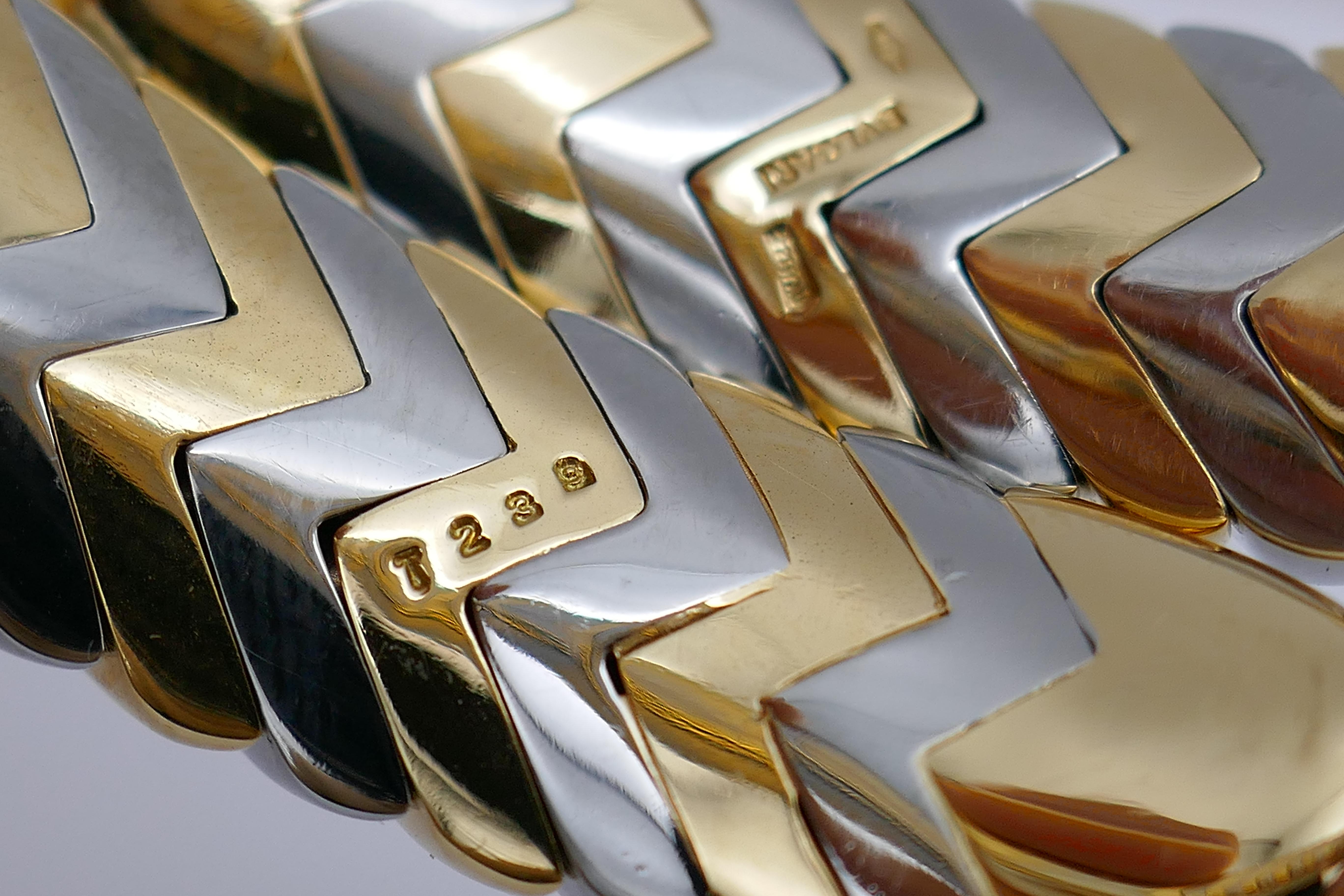 Bulgari Spiga Gold Stainless Steel Bracelet 1
