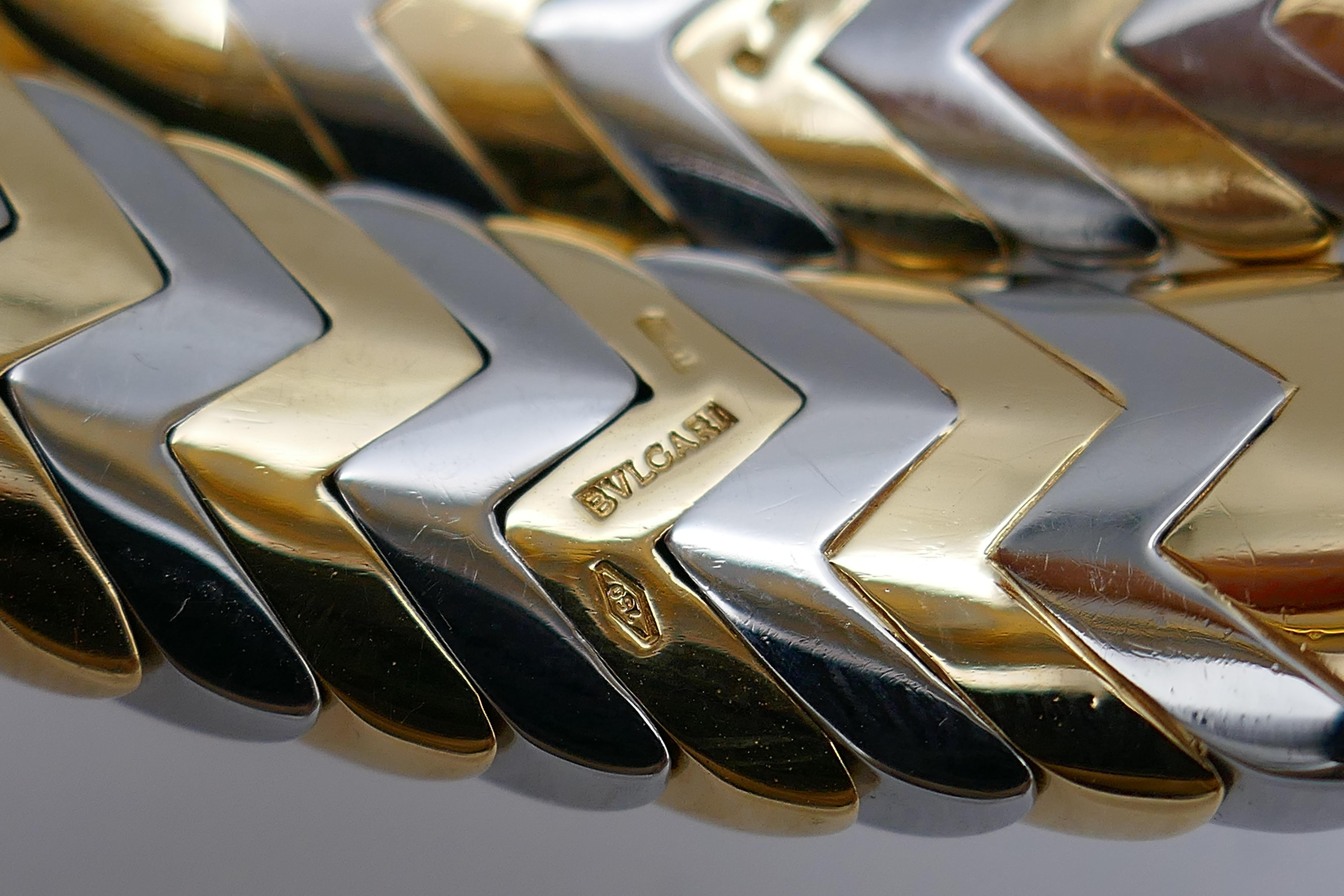 Bulgari Spiga Gold Stainless Steel Bracelet 2